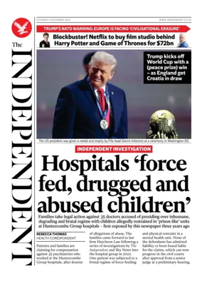 Cover of The Independent