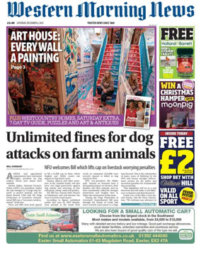 Cover of Western Morning News (Saturday)