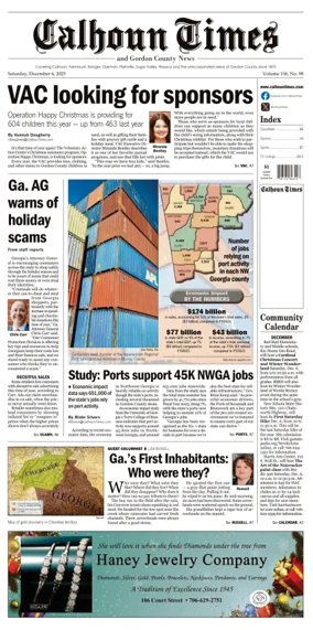 Cover of Calhoun Times