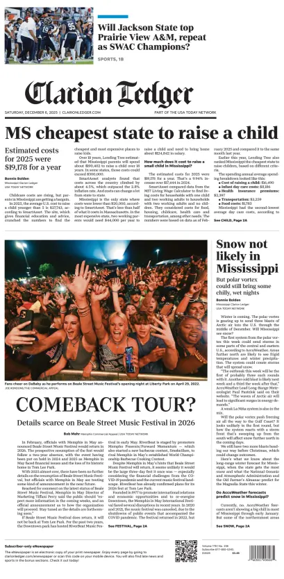 Cover of Clarion Ledger