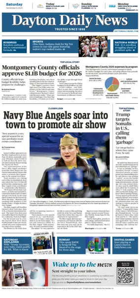 Cover of Dayton Daily News