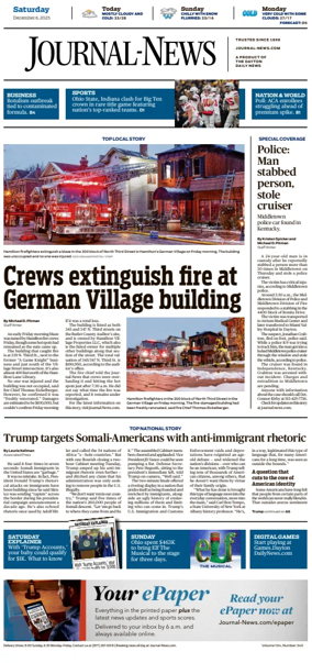 Cover of Hamilton Journal News