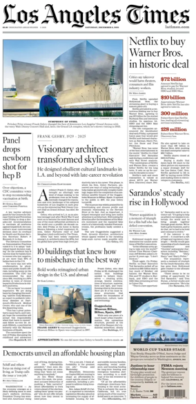 Cover of Los Angeles Times