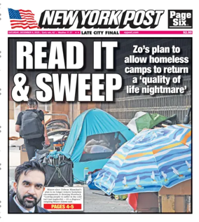 Cover of New York Post