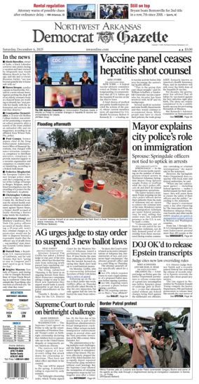 Cover of Northwest Arkansas Democrat-Gazette