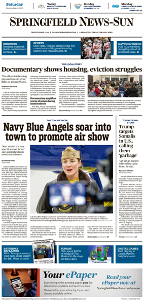 Cover of Springfield News-Sun