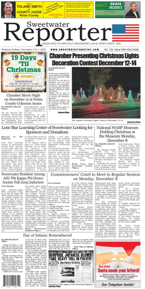 Cover of Sweetwater Reporter