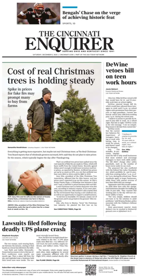 Cover of The Cincinnati Enquirer