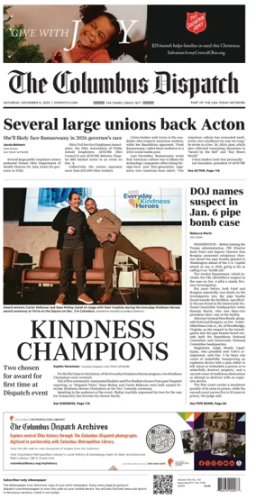 Cover of The Columbus Dispatch