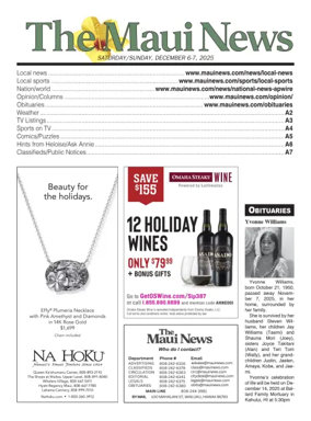 Cover of The Maui News - Weekender