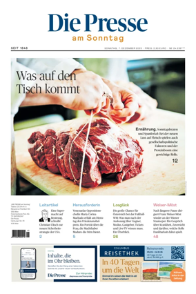 Cover of Die Presse am Sonntag