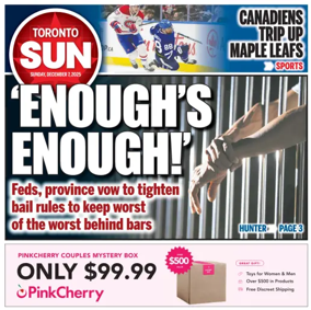 Cover of Toronto Sun
