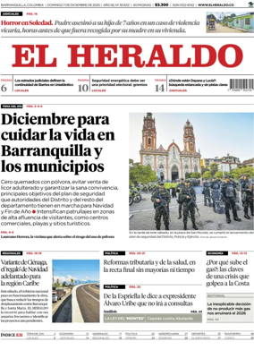 Cover of El Heraldo (Colombia)