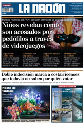 Cover of La Nacion (Costa Rica)