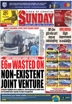 Cover of Times of Eswatini Sunday