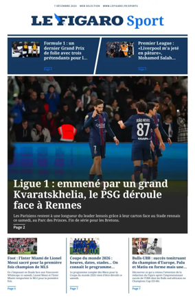 Cover of Le Figaro Sport