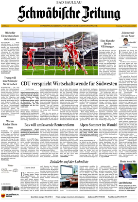 Cover of Schwaebische Zeitung (Bad Saulgau)