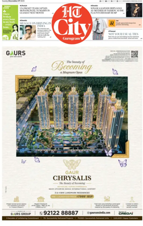 Cover of Hindustan Times (Gurgaon) - City