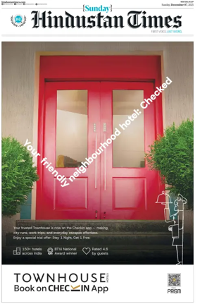 Cover of Hindustan Times (West UP)