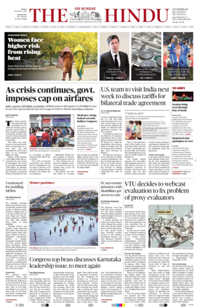 Cover of The Hindu (Mangalore)