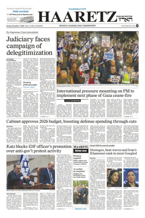Cover of Haaretz english edition