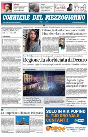 Cover of Corriere del Mezzogiorno (Puglia)