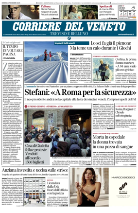 Cover of Corriere del Veneto (Treviso e Belluno)