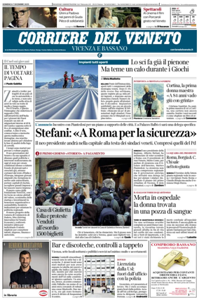 Cover of Corriere del Veneto (Vicenza e Bassano)