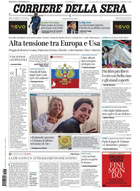 Cover of Corriere della Sera 