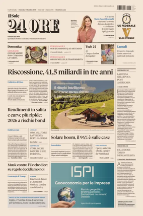 Cover of Il Sole 24 Ore