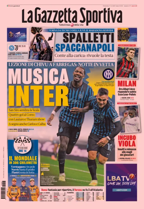 Cover of La Gazzetta dello Sport - Romana
