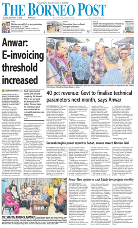 Cover of The Borneo Post (Sabah)