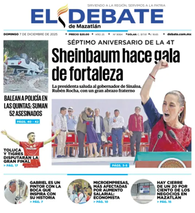 Cover of El Debate de Mazatlan