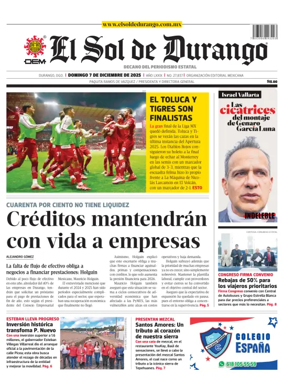 Cover of El Sol de Durango