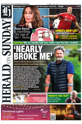 Cover of Herald on Sunday