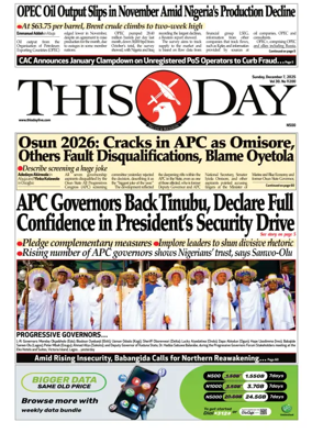 Cover of THISDAY