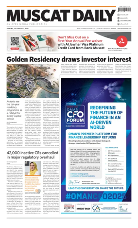 Cover of Muscat Daily