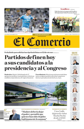Cover of Diario El Comercio