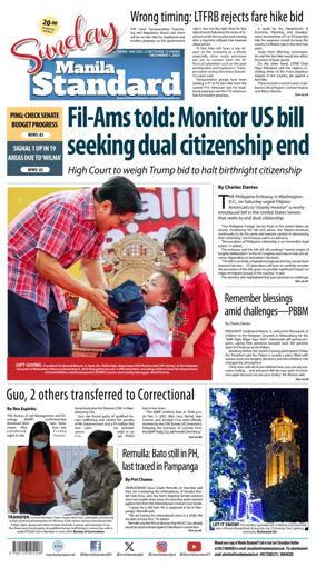 Cover of Manila Standard