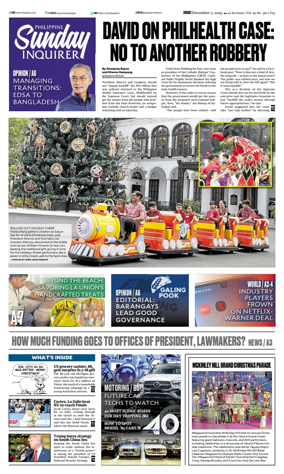 Cover of Philippine Daily Inquirer