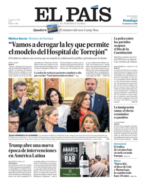 Cover of El País (Catalunya)