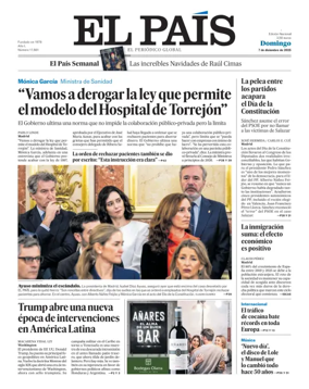 Cover of El País (Galicia)