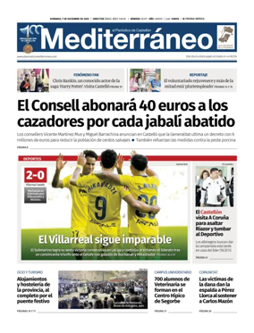 Cover of El Periódico Mediterráneo