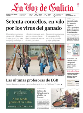 Cover of La Voz de Galicia (Deza)