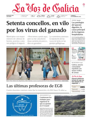 Cover of La Voz de Galicia (Lugo)