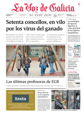 Cover of La Voz de Galicia (Vigo)