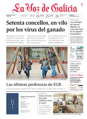 Cover of La Voz de Galicia (Viveiro)