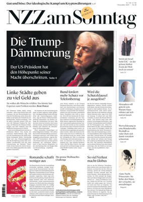 Cover of Neue Zurcher Zeitung Sunday