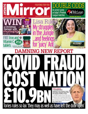 Cover of Sunday Mirror (Northern Ireland)