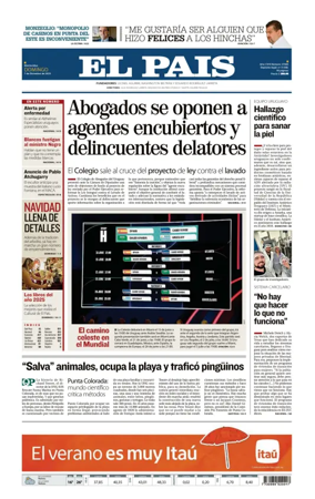 Cover of El Pais (Uruguay)